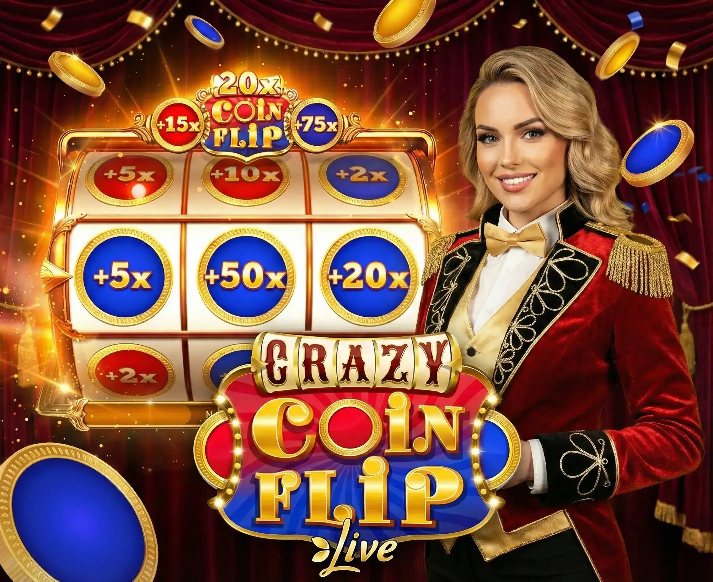Coin Flip bonus round en Crazy Time